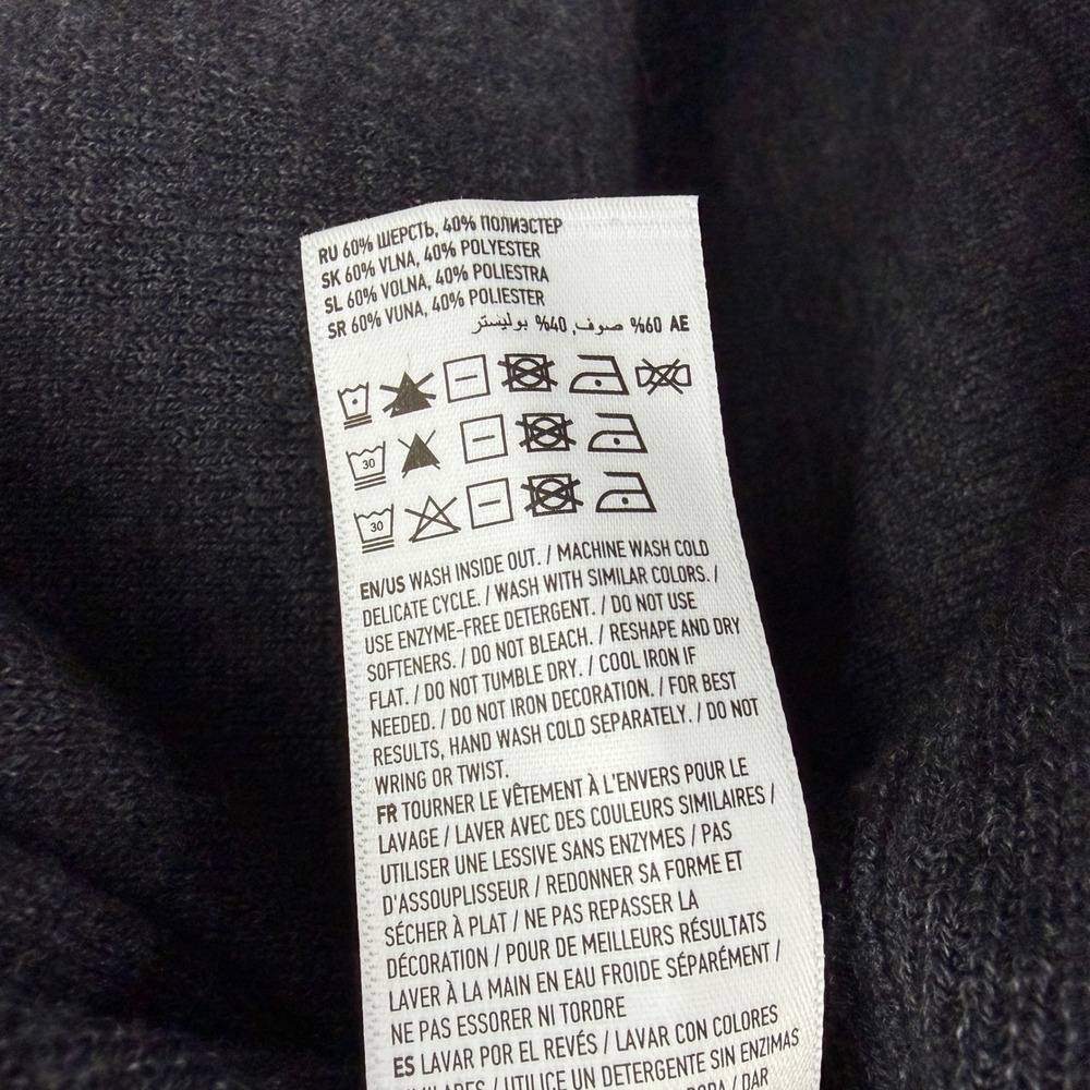 Royal Robbins Westlands Funnel Neck Sweater Charcoal Gray Merino Wool Womens S - Picture 8 of 11